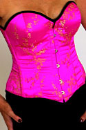 Satin Corset - and Fishtail Skirt in silk chiffon