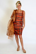 Shift Dress - Silk tartan (Antique Royal Stewart)