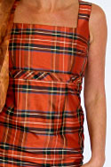 Shift Dress - Silk tartan (Antique Royal Stewart) - detail view