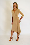 Wrap Dress - In coffee tactel